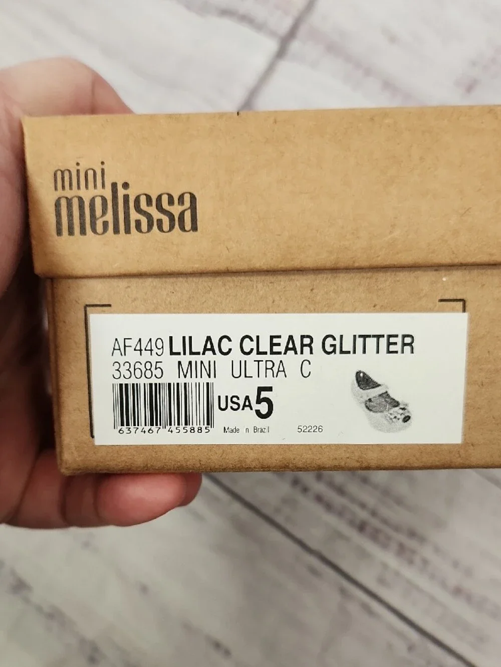 Mini Melissa sparkling lilac